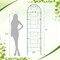 Galvanized Steel Garden Trellis 71 Inch 2 Pack Climbing Support